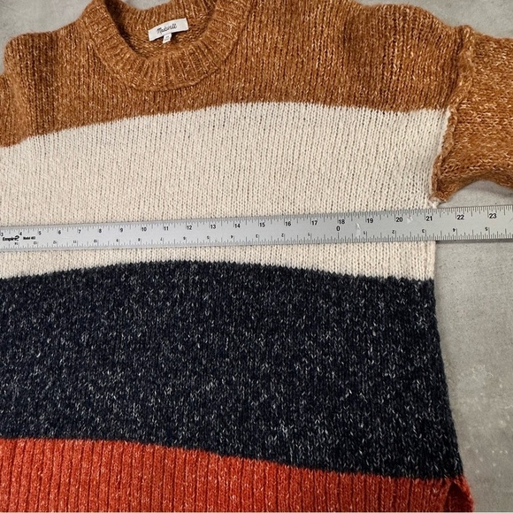 Madewell Sweater Women’s XS Striped Baxter Tunic Alpaca‎ Blend Cozy Soft - Picture 9 of 12